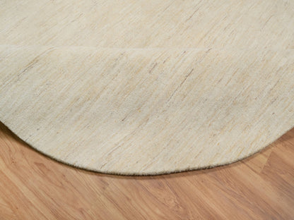 Gabbeh Modern / Contemporary hand-knotted wool rug in Ivory, 7'9" x 7'9" — SKU O091308 (view 6)