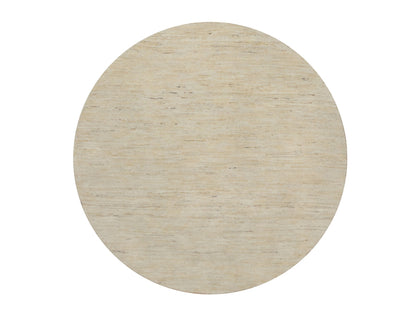 Gabbeh Modern / Contemporary hand-knotted wool rug in Ivory, 4'11" x 4'11" — SKU O091336