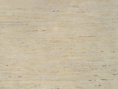 Gabbeh Modern / Contemporary hand-knotted wool rug in Ivory, 4'11" x 4'11" — SKU O091336 (view 5)