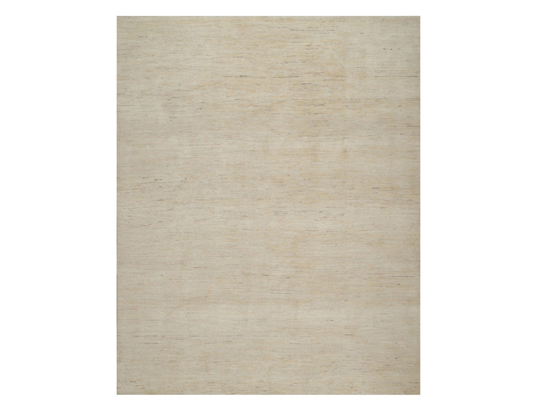 Gabbeh Modern / Contemporary hand-knotted wool rug in Ivory, 7'9" x 9'8" — SKU O091341