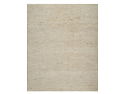 Gabbeh Modern / Contemporary hand-knotted wool rug in Ivory, 7'9" x 9'8" — SKU O091341