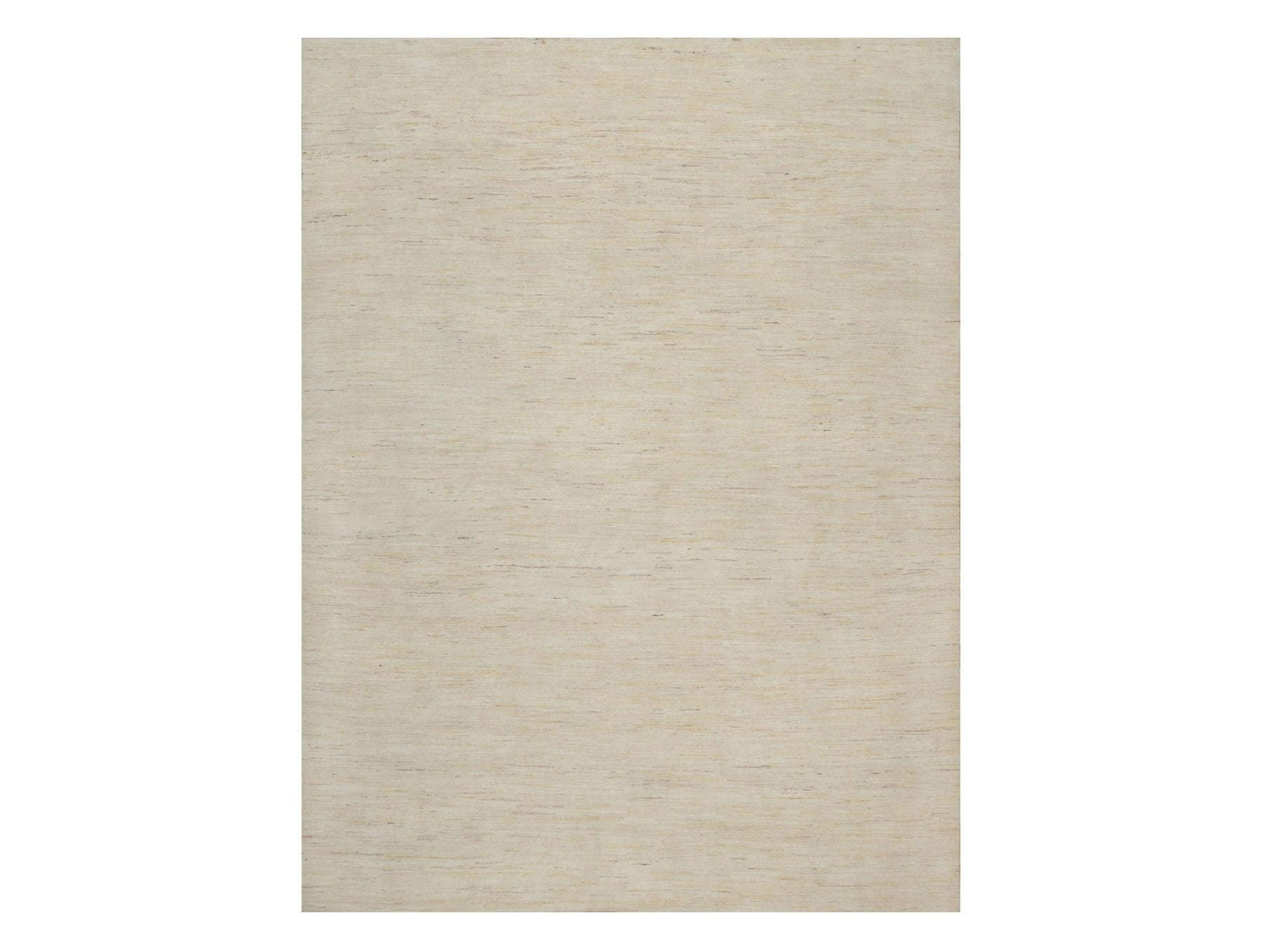 Gabbeh Modern / Contemporary hand-knotted wool rug in Ivory, 8'10" x 11'8" — SKU O091347