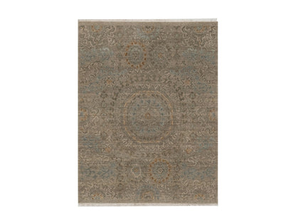 Brown 3'0" x 3'11" Mamluk Hand knotted Wool Rug - Sku: O091359