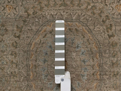Brown 3'0" x 3'11" Mamluk Hand knotted Wool Rug - Sku: O091359