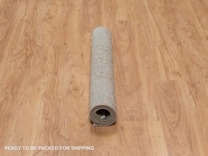 Brown 3'0" x 3'11" Mamluk Hand knotted Wool Rug - Sku: O091359