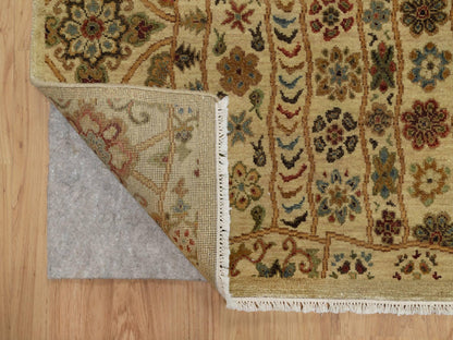 Brown 5'0" x 8'2" Modern / Contemporary Hand knotted Wool Rug - Sku: O091362
