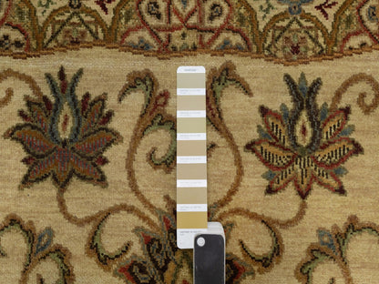Brown 5'0" x 8'2" Modern / Contemporary Hand knotted Wool Rug - Sku: O091362