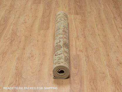 Brown 5'0" x 8'2" Modern / Contemporary Hand knotted Wool Rug - Sku: O091362