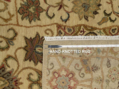 Brown 5'0" x 8'2" Modern / Contemporary Hand knotted Wool Rug - Sku: O091362