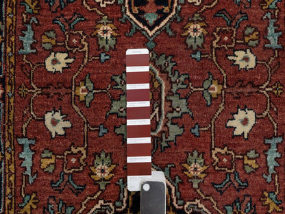 Red 2'7" x 6'1" Traditional Hand knotted Wool Rug - Sku: O091370