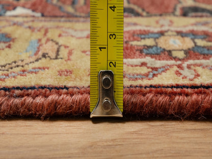 Heriz Heriz hand-knotted wool runner in Red & Gold, 2'6" x 6'1" — SKU O091374 (view 7)