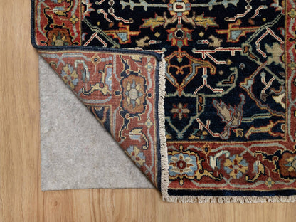 Blue 2'7" x 18'1" Heriz Hand knotted Wool Rug - Sku: O091390