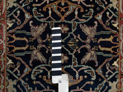 Heriz Heriz hand-knotted wool runner in Blue & Red, 2'7" x 18'1" — SKU O091390 (view 4)