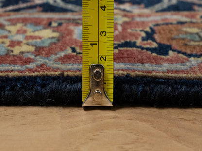 Blue 2'7" x 18'1" Heriz Hand knotted Wool Rug - Sku: O091390