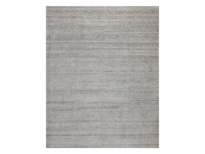 Modern / Contemporary hand-knotted wool rug in Gray, 8'1" x 10'2" — SKU O091409