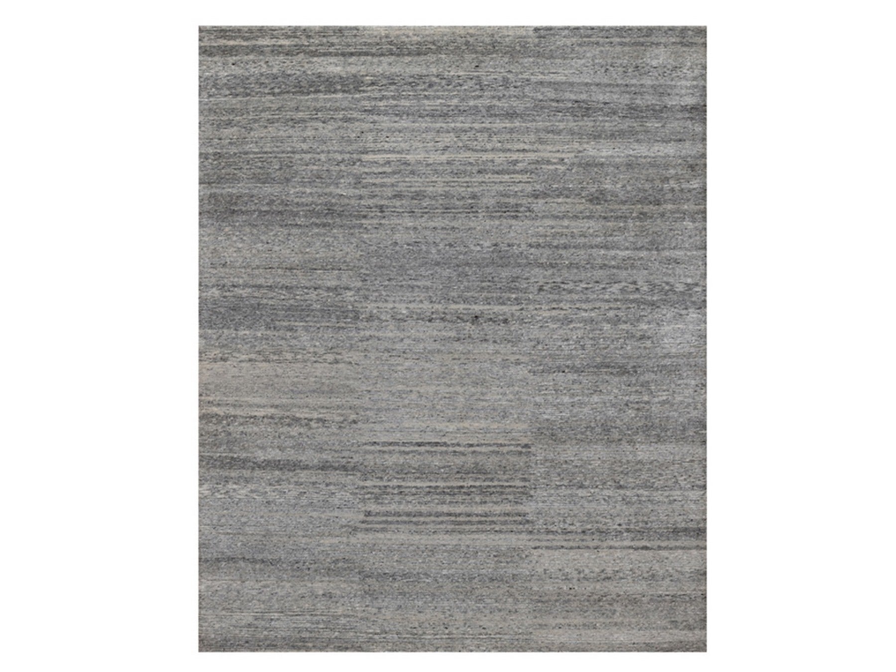 Grey 8'0" x 9'10" Modern and Contemporary Hand knotted Wool Rug - Sku: O091418
