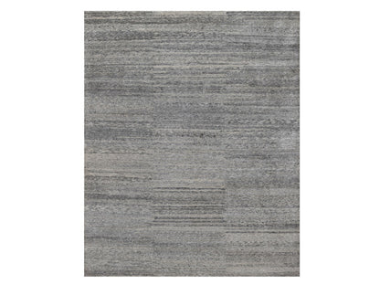 Modern / Contemporary hand-knotted wool rug in Gray, 8' x 9'10" — SKU O091418