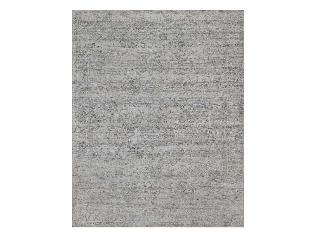 Modern / Contemporary hand-knotted wool rug in Ivory, 7'10" x 10' — SKU O091423