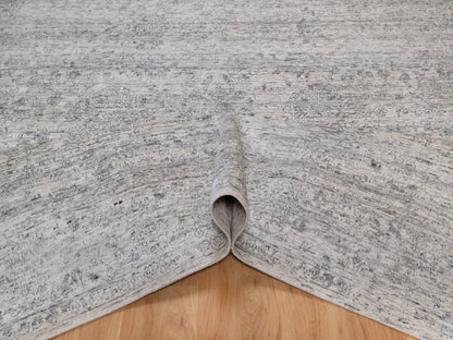 Modern / Contemporary hand-knotted wool rug in Ivory, 7'10" x 10' — SKU O091423 (view 5)
