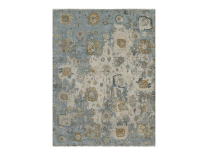 Oushak Oushak hand-knotted wool rug in Ivory, 9'2" x 12' — SKU O091424