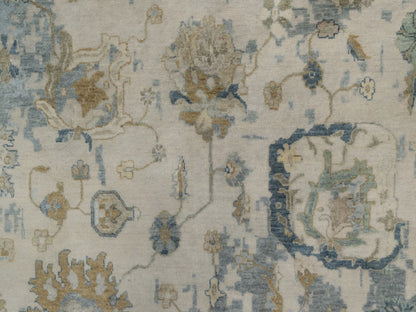 Oushak Oushak hand-knotted wool rug in Ivory, 9'2" x 12' — SKU O091424 (view 8)