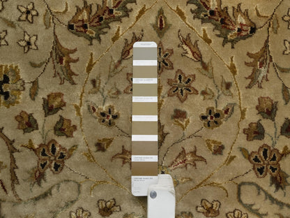 Brown 7'11" x 10'0" Fine Oriental Hand knotted Wool/Silk Rug - Sku: O091431