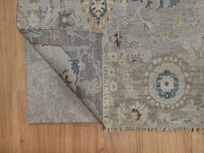 Oushak Oushak hand-knotted wool rug in Gray, 6'1" x 9' — SKU O091433 (view 4)