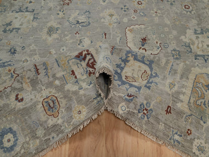 Oushak Oushak hand-knotted wool rug in Gray, 6'1" x 9' — SKU O091433 (view 5)