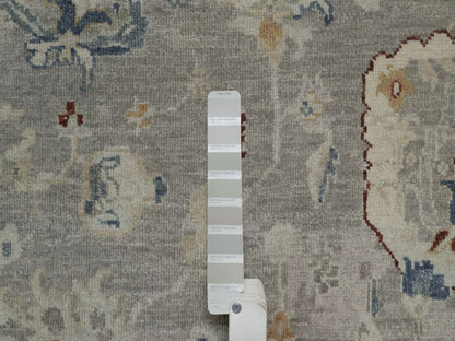 Oushak Oushak hand-knotted wool rug in Gray, 6'1" x 9' — SKU O091433 (view 7)