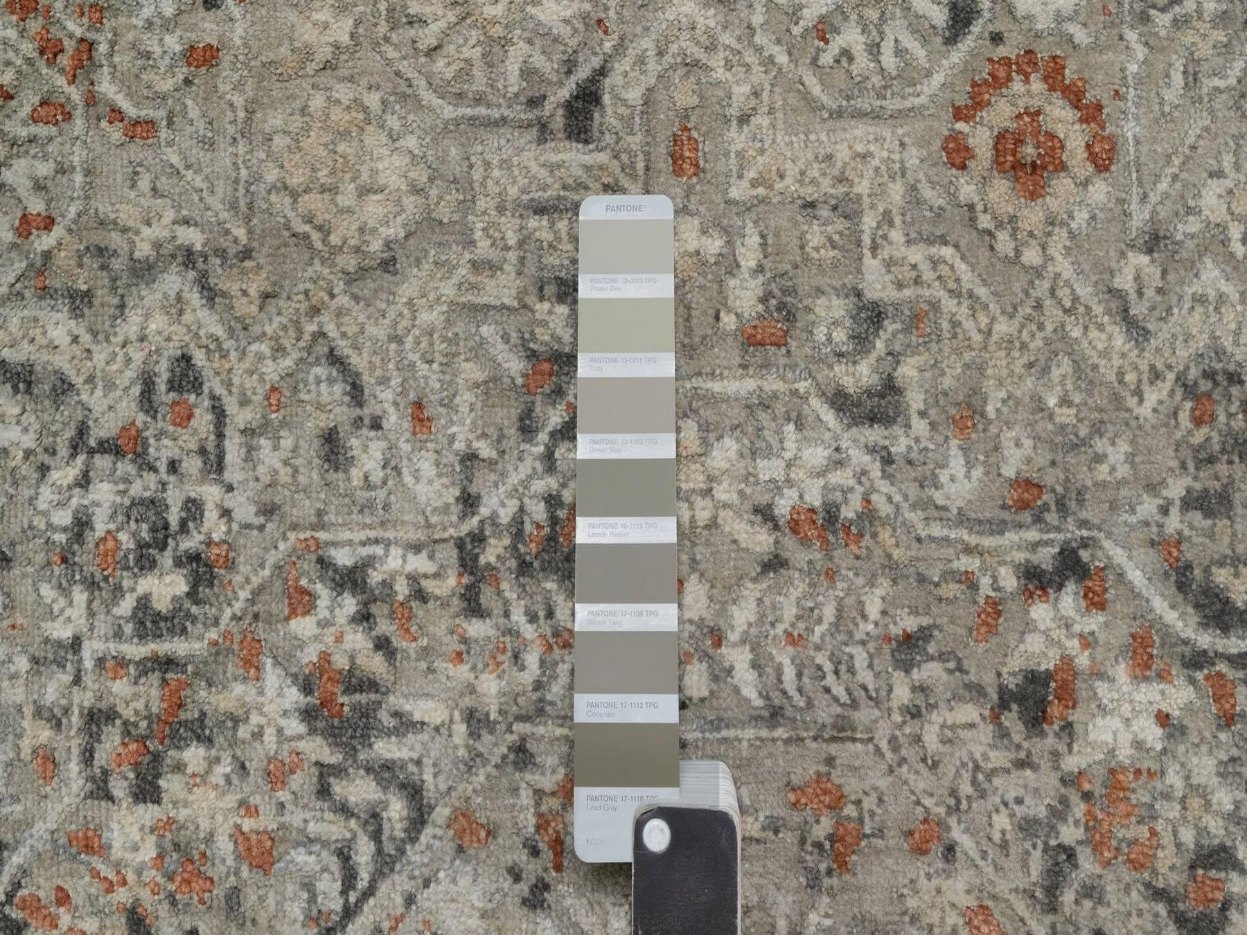 Mamluk Mamluk hand-knotted wool rug in Gray, 7'9" x 9'11" — SKU O091442 (view 7)