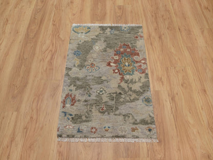 Oushak Oushak hand-knotted wool rug in Gray, 2'1" x 3' — SKU O091448 (view 2)
