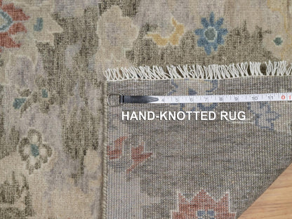Oushak Oushak hand-knotted wool rug in Gray, 2'1" x 3' — SKU O091448 (view 8)