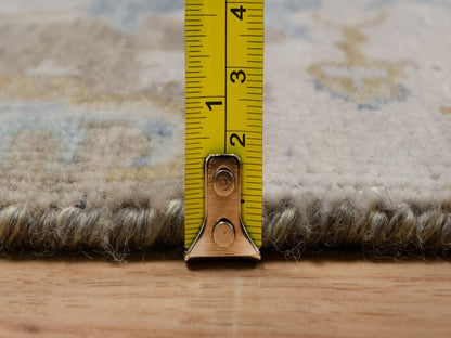 Brown 2'0" x 3'0" Oushak And Peshawar Hand knotted Wool Rug - Sku: O091449