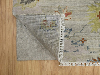 Agra Oushak hand-knotted wool rug in Gray, 2'1" x 3' — SKU O091454 (view 3)