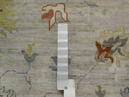 Agra Oushak hand-knotted wool rug in Gray, 2'1" x 3' — SKU O091454 (view 4)