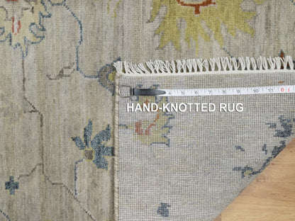 Agra Oushak hand-knotted wool rug in Gray, 2'1" x 3' — SKU O091454 (view 8)