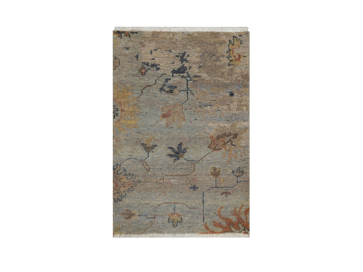 Oushak Oushak hand-knotted wool rug in Gray, 2'1" x 3' — SKU O091455