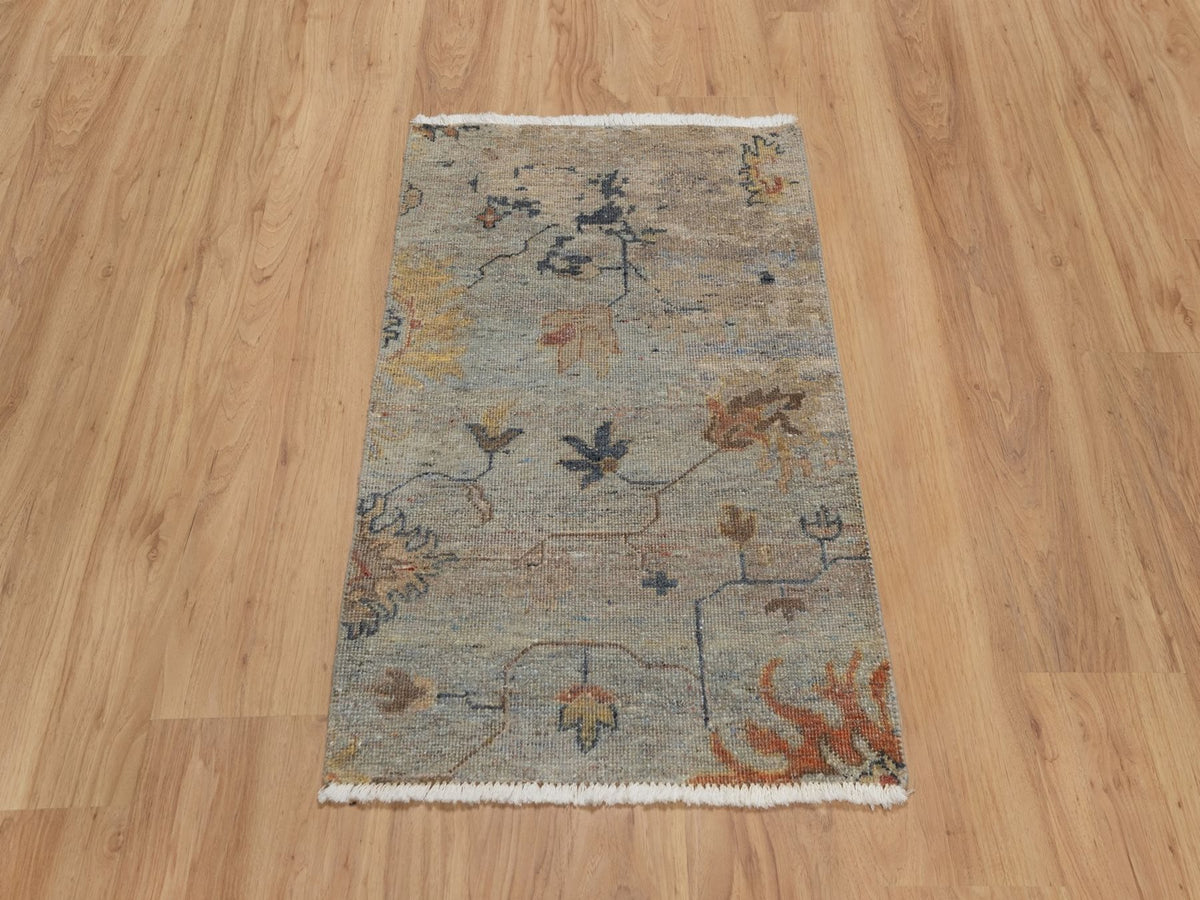 Oushak Oushak hand-knotted wool rug in Gray, 2'1" x 3' — SKU O091455 (view 2)
