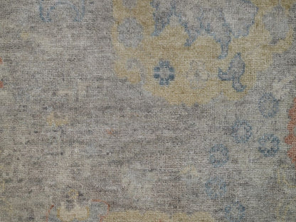 Beige 2'0" x 3'1" Oushak And Peshawar Hand knotted Wool Rug - Sku: O091463