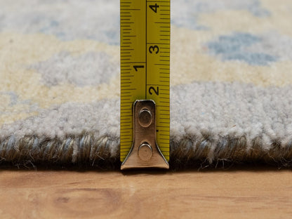 Beige 2'0" x 3'1" Oushak And Peshawar Hand knotted Wool Rug - Sku: O091463
