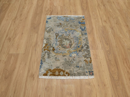 Oushak Oushak hand-knotted wool rug in Ivory, 2' x 3'1" — SKU O091465 (view 2)
