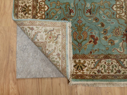 Blue 2'9" x 19'8" Fine Oriental Hand knotted Wool Rug - Sku: O091477