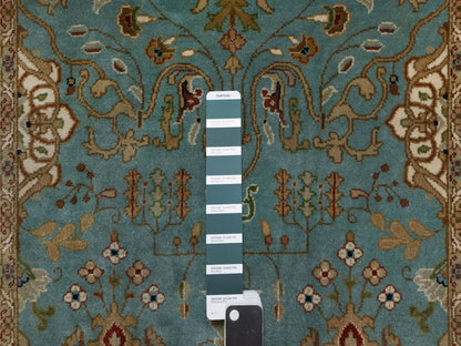 Blue 2'9" x 19'8" Fine Oriental Hand knotted Wool Rug - Sku: O091477