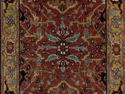Heriz Heriz hand-knotted wool rug in Red & Gold, 2'1" x 3'3" — SKU O091484 (view 5)