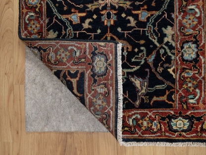 Blue 2'0" x 3'2" Heriz Hand knotted Wool Rug - Sku: O091486
