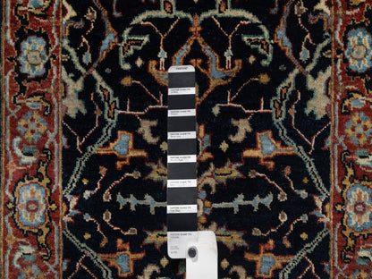 Blue 2'0" x 3'2" Heriz Hand knotted Wool Rug - Sku: O091486