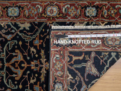 Blue 2'0" x 3'2" Heriz Hand knotted Wool Rug - Sku: O091486