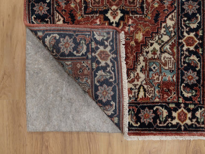 Red 2'0" x 3'0" Heriz Hand knotted Wool Rug - Sku: O091488