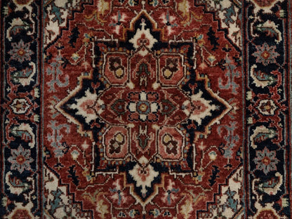 Red 2'0" x 3'0" Heriz Hand knotted Wool Rug - Sku: O091488