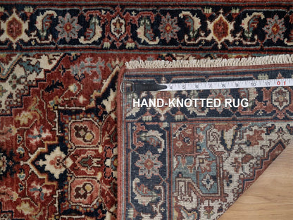 Red 2'0" x 3'0" Heriz Hand knotted Wool Rug - Sku: O091488